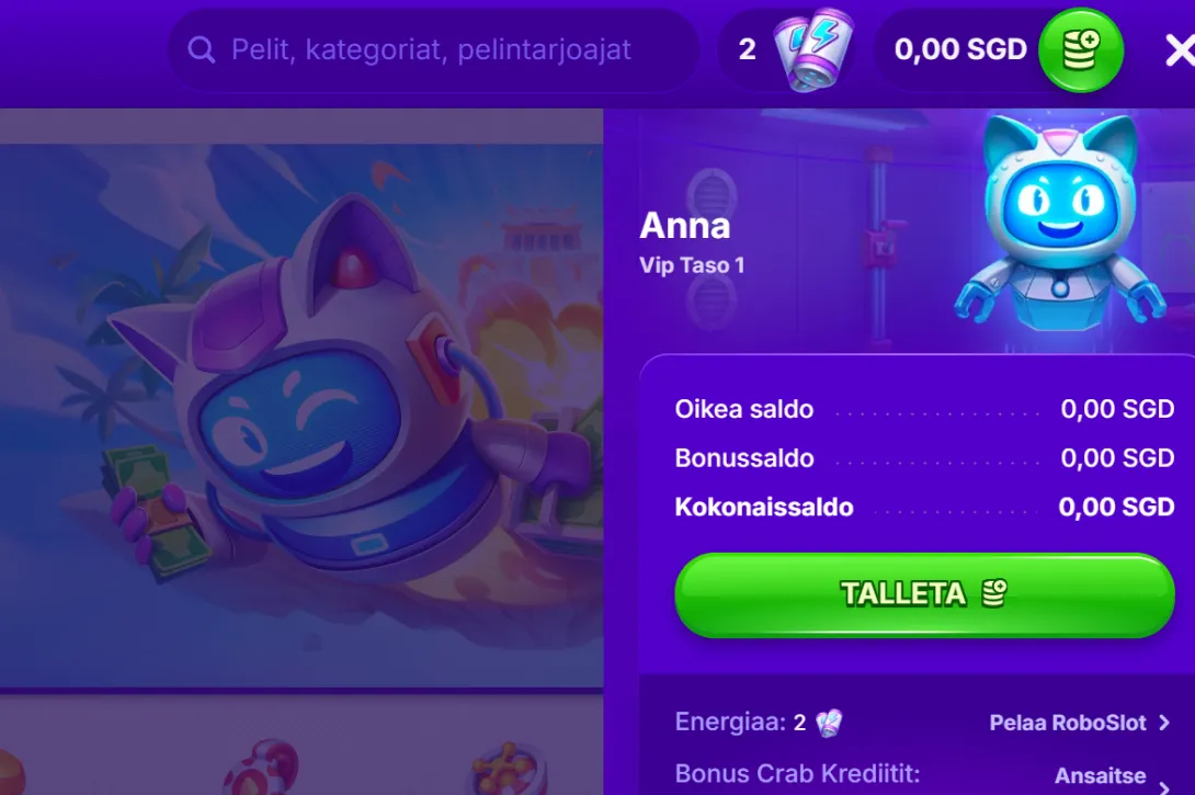 Kotiutukset RoboCatilla